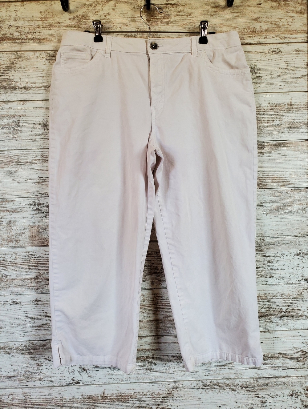Vintage Merona Khaki Capri Pants - Y2K Classic Chino Cropped Trousers
